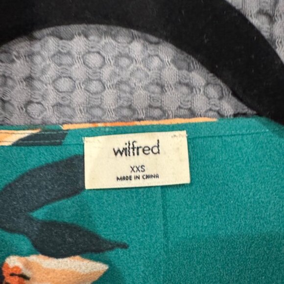 Aritzia Wilfred Lilia Blouse Green - XXS - Picture 4 of 10